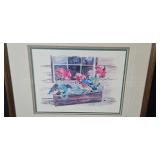 Jean Haefele Signed Limited Edition Print Lunch Box Framed 18x22