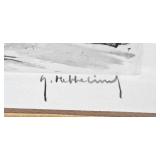 Pair of Y. Hubbelinck Framed Signed Limited Edition Etchings