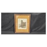 Pair of Y. Hubbelinck Framed Signed Limited Edition Etchings