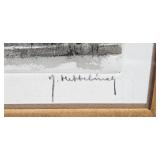 Pair of Y. Hubbelinck Framed Signed Limited Edition Etchings