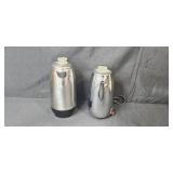 Collection of 4 Vintage Coffee Percolators and Carafe - Farberware, Kenmore, and More
