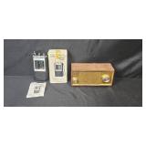 Westminster Model 1120 Portable AM/FM TV Sound Radio with Box and Vintage Grandmar Radio