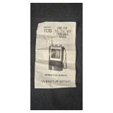 Westminster Model 1120 Portable AM/FM TV Sound Radio with Box and Vintage Grandmar Radio