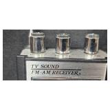 Westminster Model 1120 Portable AM/FM TV Sound Radio with Box and Vintage Grandmar Radio