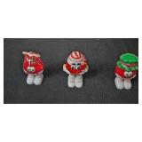 Holiday Plush Toys, M&M Characters, and Hallmark Ornament Lot