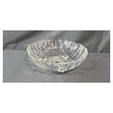 Mixed Decor Lot with Glass Bowl, Blue Glass Bell, Candles, Faux Fruit, and Slim Taper Candle Holder Set