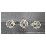 Anchor Hocking Candle Holders & Elegant Vintage Clear Depression Glassware Set - Plates, Bowls, Cups