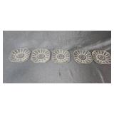 Anchor Hocking Candle Holders & Elegant Vintage Clear Depression Glassware Set - Plates, Bowls, Cups