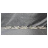 Anchor Hocking Candle Holders & Elegant Vintage Clear Depression Glassware Set - Plates, Bowls, Cups