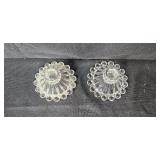 Anchor Hocking Candle Holders & Elegant Vintage Clear Depression Glassware Set - Plates, Bowls, Cups