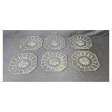 Anchor Hocking Candle Holders & Elegant Vintage Clear Depression Glassware Set - Plates, Bowls, Cups