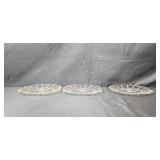 Anchor Hocking Candle Holders & Elegant Vintage Clear Depression Glassware Set - Plates, Bowls, Cups