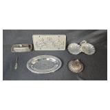 Collection of Vintage Silver Plate Tableware and Decorative Pennsylvania Plaque