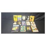 Collection of Vintage Paperback Books Including Magic Tricks and Joke Books