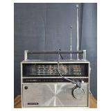 Realistic Patrolman-6 Radio with Antenna, Assorted Cables, and Ham Radio Manuals