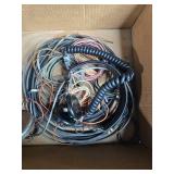 Realistic Patrolman-6 Radio with Antenna, Assorted Cables, and Ham Radio Manuals