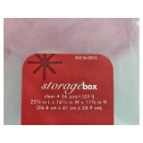 Set of 3 Plastic Storage Boxes with Lids, 56 Quart Capacity