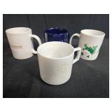 Set of Assorted Ceramic Coffee Mugs with Various Designs