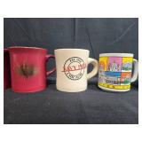 Collection of Souvenir Mugs and Steins Featuring US Landmarks
