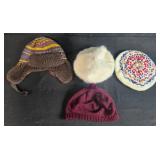 Collection of Assorted Berets and Knit Winter Hats