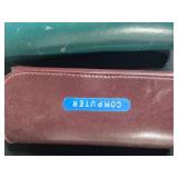 Collection of Eyeglass Cases Varied Brands with Plastic Basket