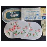 Collection of Vintage and Decorative Place Mats and Table Linens