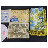 Collection of Vintage and Decorative Place Mats and Table Linens