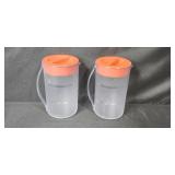 Vintage Kitchen Appliance Lot: Toastmaster Toaster, SEB Minichop Chopper, 2 Pitchers