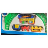 Vintage Games and Puzzle Collection Including Mini Train Set and Handhelds