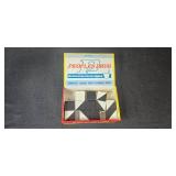 Set of Vintage Cape Canaveral Tin Building, Revell SNARK Model, School Tools Blocks, and Pyramid Puzzle