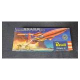 Set of Vintage Cape Canaveral Tin Building, Revell SNARK Model, School Tools Blocks, and Pyramid Puzzle