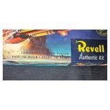 Set of Vintage Cape Canaveral Tin Building, Revell SNARK Model, School Tools Blocks, and Pyramid Puzzle