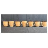 Set of 6 Stoneware Mugs Inc Sango Nova Brown and Roma Caramel Assortment