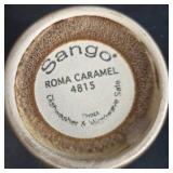 Set of 6 Stoneware Mugs Inc Sango Nova Brown and Roma Caramel Assortment
