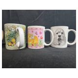 Collection of 7 Decorative Ceramic Mugs Mix of Themes and Brands Inc Royal Norfolk