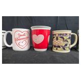 Collection of 7 Decorative Ceramic Mugs Mix of Themes and Brands Inc Royal Norfolk
