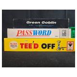 Vintage Board Games, Dominoes, Lights Out Cube, Toy Figures, and More Assorted Lot