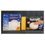 TapLight Big Value 6-Pack Push Lights and Ecologista Decorative Fluorescent Ceiling Light