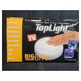 TapLight Big Value 6-Pack Push Lights and Ecologista Decorative Fluorescent Ceiling Light