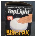 TapLight Big Value 6-Pack Push Lights and Ecologista Decorative Fluorescent Ceiling Light