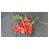 Vintage Holiday Decoration Collection with Porcelain Figurine and Angel Box