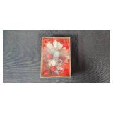 Vintage Holiday Decoration Collection with Porcelain Figurine and Angel Box