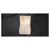 Vintage Holiday Decoration Collection with Porcelain Figurine and Angel Box