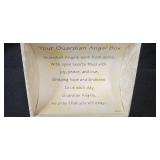 Vintage Holiday Decoration Collection with Porcelain Figurine and Angel Box