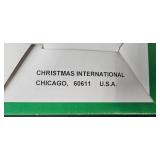 Vintage Holiday Decoration Collection with Porcelain Figurine and Angel Box