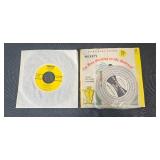 Collection of 12 AMECO Code Course 45 RPM Records and Vintage Kids 45s