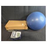 Omron HEM-780 Blood Pressure Monitor with Cuff, Power Adapter, and Exercise Ball