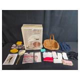 Vintage Beauty and Vanity Set with Conair Salon Dryer, Hand Mirror, and Accessories