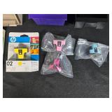 HP 02 Ink Cartridges Assorted Colors with Storage Organizers and Assorted Holders