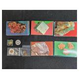 Assorted Coin Lot with Foreign and US Coins and Mineral Postcard Set